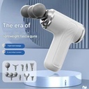 مسدس مساج وتدليك الجسم ب 6 مستويات مختلفة و 9 رؤوس قابلة للتبديل