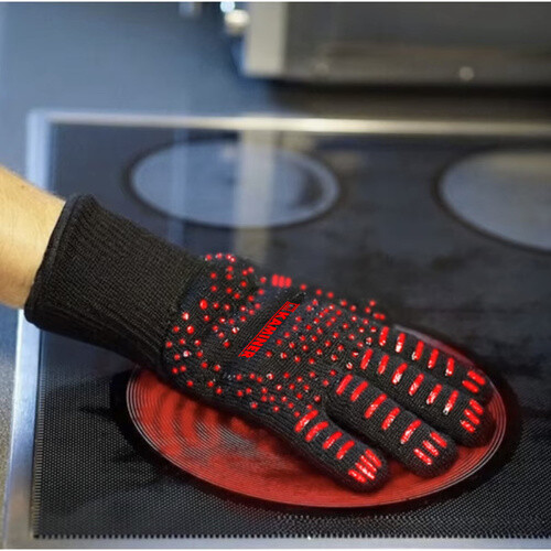 يد جوانتي عازل للحرارة للفرن والطبخ والشوي
