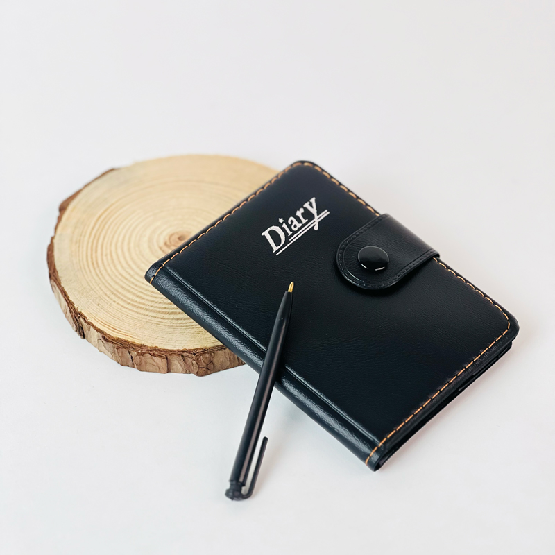 نوت بوك ميني بكبسولة للقفل مع قلم لتدوين الملاحظات بمقاس 11 * 9 سم