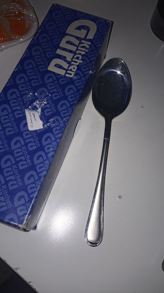 طقم معالق استانليس ستيل باللون الفضي 12 قطعة