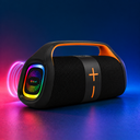 سبيكر لاسلكي مكبر للصوت مع إضاءة أر جي بي  بقوة 20 وات بطارية 3600 ملي امبير