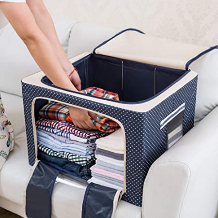 شنطة تخزين جامبو وتر بروف بهيكل معدني للملابس والبطاطين