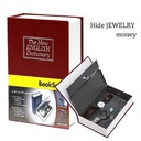 خزنة معدنية سرية على شكل كتاب حقيقي مع قفل حماية لحفظ واخفاء النقود والمجوهرات