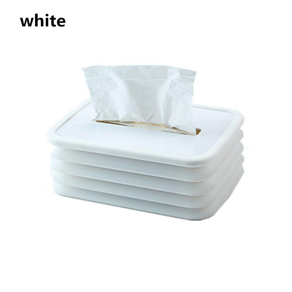 علبة مناديل سيليكون قابلة للطي مودرن للمنزل والمكتب والسيارة