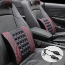 مسند كرسي سيارة بجهاز تدليك لدعم الظهر والقطنية والقيادة براحة