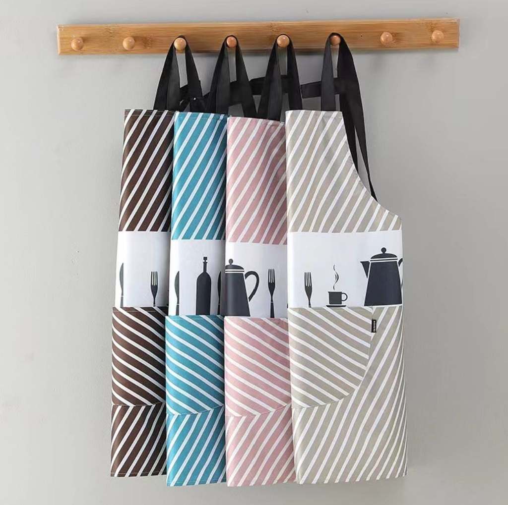 مريلة مطبخ وتربروف بجيب للموبيل للحفاظ علي الملابس من المياه والزيوت