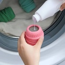 كرة الغسيل السيليكون المرنة لوضع المساحيق داخل الغسالة بدون التصاقها في الملابس