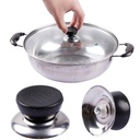 مقبض غطاء الحلة والطاسة من الاستانليس والبلاستيك لمنع وصول الحرارة سهل التركيب والفك