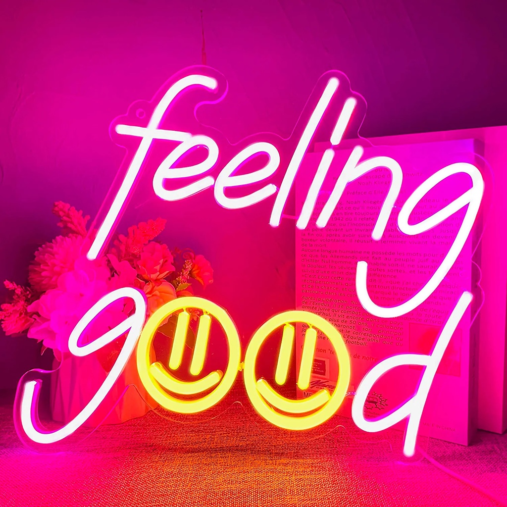 Feeling Good Neon Led Light Sign Art Decor 45*35 Cm