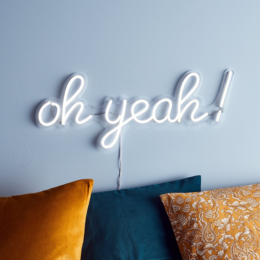 Oh Yeah Neon Led Light Sign Art Decor