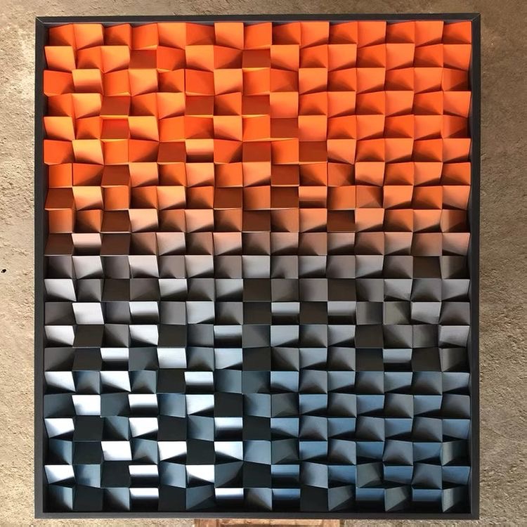 Rich Glamor Mosaic 3D Wood Wall Art