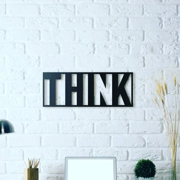Think Wood Wall Art
