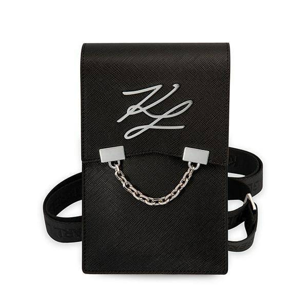 Men Shoulder Trendy Design Bag Karl Lagerfeld Autograph Chain