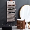 شنطة تنظيم وحمل النظارات الشمسية والطبية 6 فتحات قابله للطي بيد للتعليق