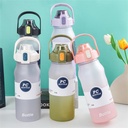 Enormous Water Bottle With Straw  For Gym 2L