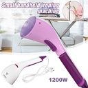 مكواة بخار كهربائية محمولة 1200 واط بخزان مياه وفرشاة لكوي الملابس والمفروشات والستائر