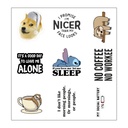 Entkha Lovers Vinyl Sticker Pack Reusable &amp; Waterproof
