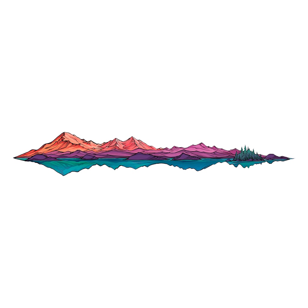 Mulanje Massif Mountain Vinyl Sticker Reusable &amp; Waterproof For Water Bottles