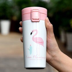 مج فلامنجو بارادايس مع مصفاة داخلية استانليس ستيل حراري لحفظ المشروبات ساخنة