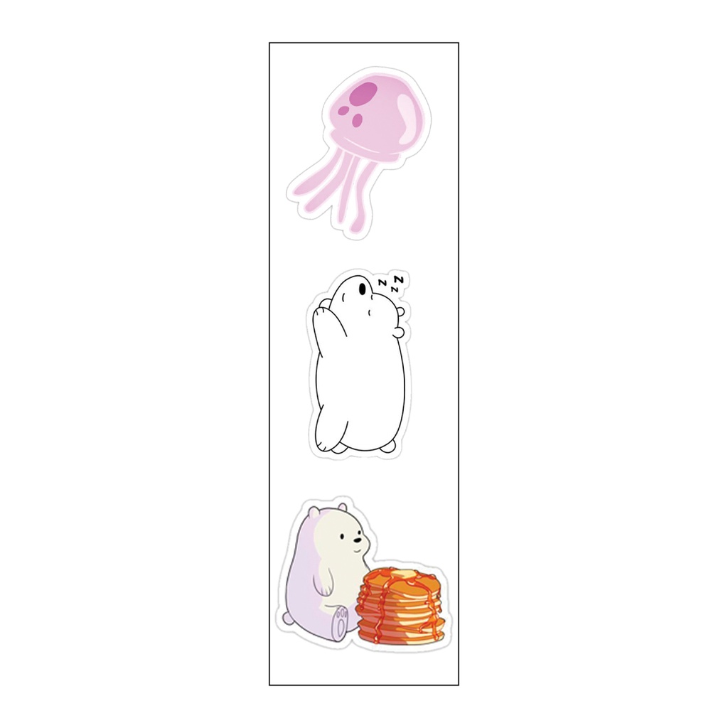 Ice Bear Vinyl Sticker Pack Reusable &amp; Waterproof