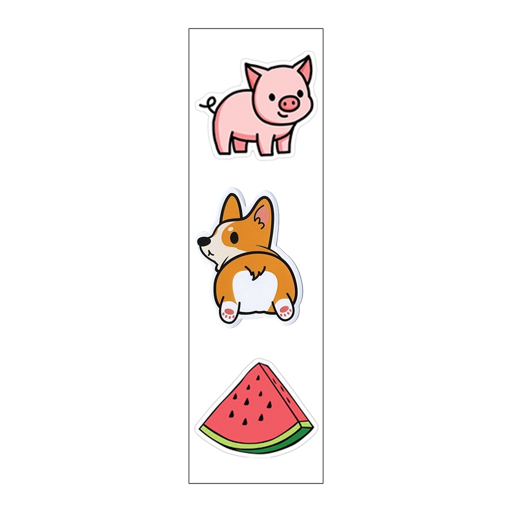 Watermelon Lovers Vinyl Sticker Pack Reusable &amp; Waterproof