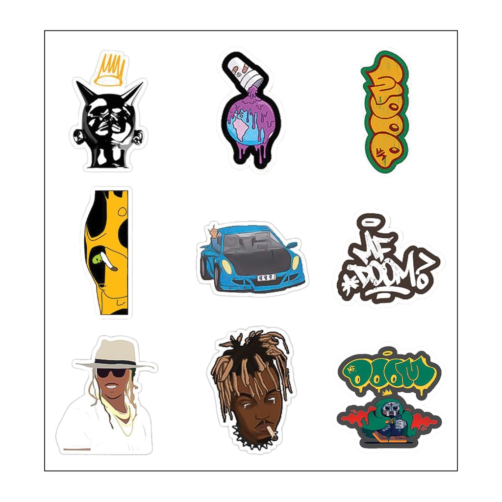 Me Doom Vinyl Sticker Pack Reusable &amp; Waterproof