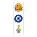 McDonald's &amp; Starbucks Lovers Vinyl Sticker Pack Reusable &amp; Waterproof