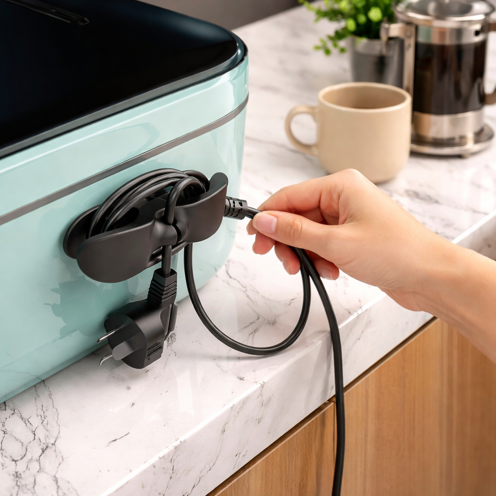 منظم الاسلاك والكابلات للادوات والاجهزة الكهربائية بلزق دبل فيس قوي