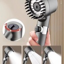 سماعة دش لزيادة ضغط المياه بفلتر لتنقية وإزالة الشوائب و 3 انظمة رش وزرار للفتح والغلق