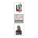 دمي فلسطيني Vinyl Sticker Pack Reusable &amp; Waterproof