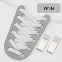 رباط حذاء مرن بقفل لضمان عدم الفك للاحذية الرسمية والرياضية بالوان مختلفة للكبار والاطفال