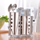 مصفاة الملاعق والشوك والسكاكين المزدوجة بحامل