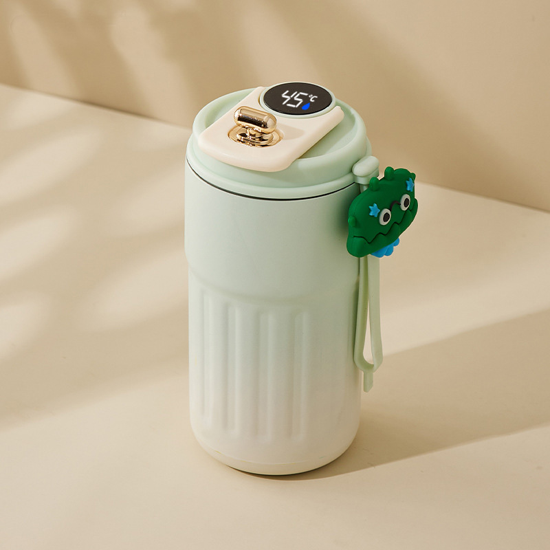 مج حراري استانليس ستيل 460 ملي بشاشة تاتش لعرض درجة الحرارة وغطاء محكم الغلق للخروج والرحلات