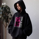 Going To Hell هودي اوفر سايز قطن باللون الأسود 