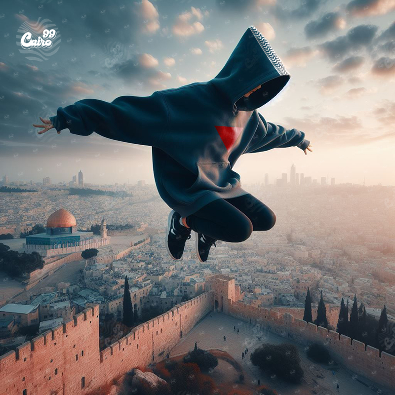 هودي المسافة صفر 🔻 اوفر سايز قطن باللون الأسود