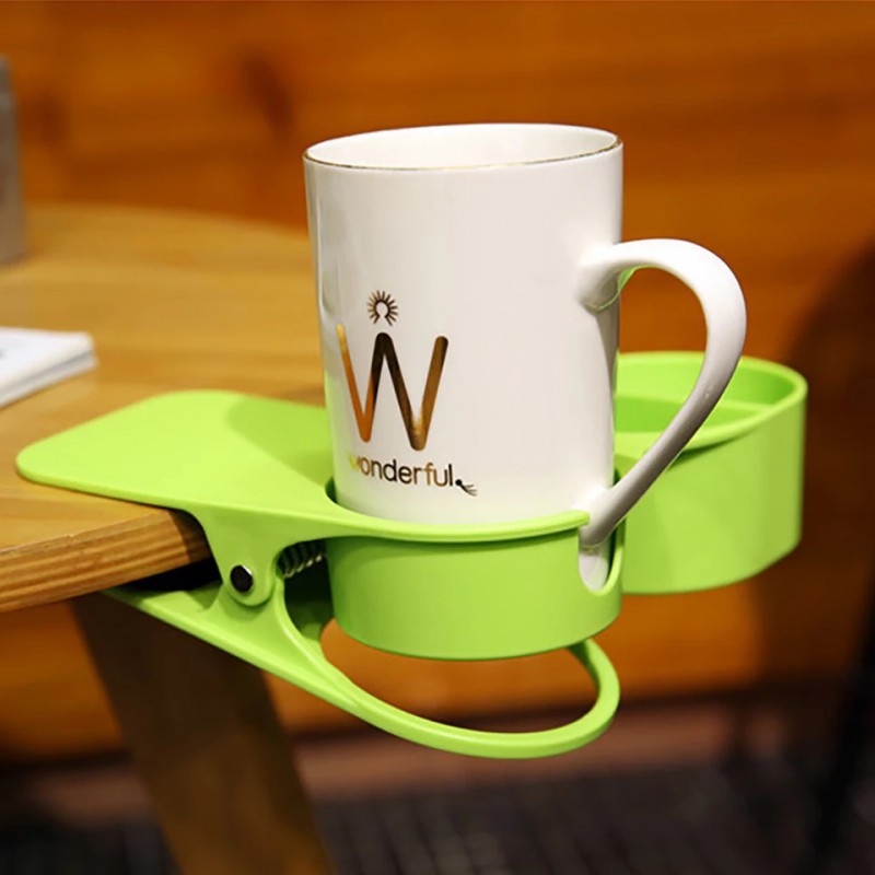 مشبك حامل الأكواب والمجات للمكتب بطبق جانبي