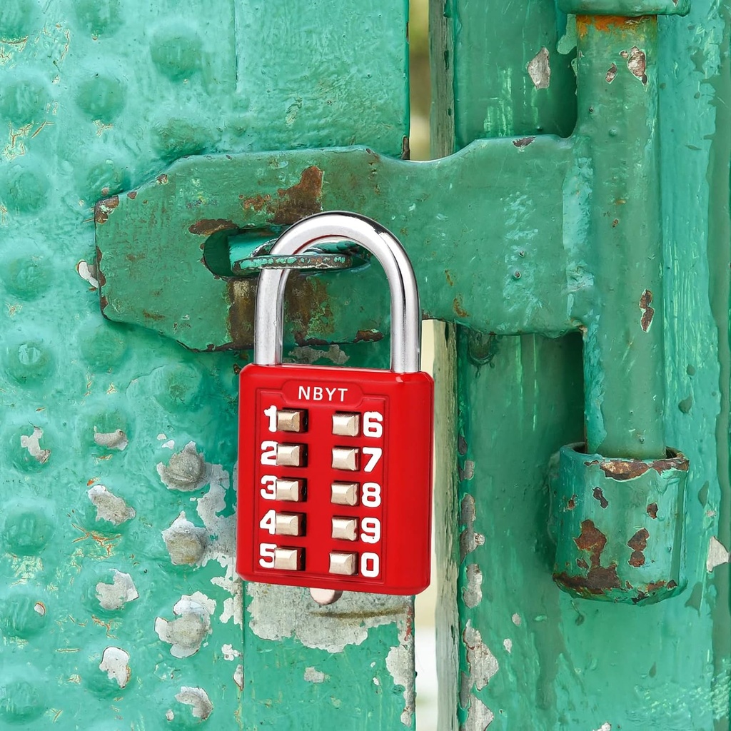 قفل امان بدون مفاتيح لشنط السفر والأبواب برقم سري ب 5 ارقام عشوائية محددة غير قابلة للتعديل