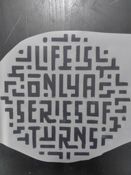 [HH00016429] Life Is Only A Series Of Turns  (print)