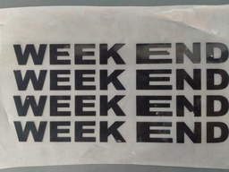 [HH00016524] Week End print