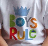 [HH00016743] Boys Rule print