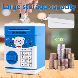 [HH00017225] حصالة الكترونية للاطفال شكل خزنة برقم سري وسحب تلقائي للاموال