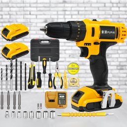 [HH00018345] هيلتي كهربائي لاسلكي 21 فولت  34 قطعة مع بطارتين 21 فولت + شاحن سريع