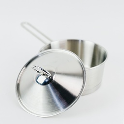 [HH00018835] كسرولة استانلس استيل بغطاء ويد لسهولة الحمل  - مقاس 20سم - 2.50 لتر