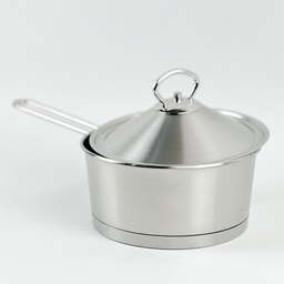 [HH00018837] كسرولة استانلس استيل مع غطاء ويد للحمل - مقاس 16 سم - 1.25 لتر