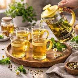 [HH00018938] طقم كوفى بريس + 6 كوبايات لشرب القهوة والشاي