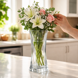 [HH00018973] فازة ورد شيك طويلة لتجديد ديكور البيت مقاس30 * 11