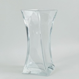 [HH00018974] فازة زجاج شفاف مقاس 25 * 12 سم لترتيب الزهور وتغير الديكور