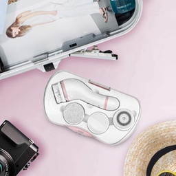 [HH00019272] جهاز تنظيف وتقشير الوجه ب4 رؤوس مختلفة قابلة للتبديل بيو إس بي للشحن