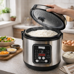[HH00019794] حلة ديجيتال لطبخ الأرز ب 12 برنامج للطهي بسعة 5 لتر وقوة 700 واط
