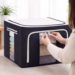 [HH00002867] شنطة تخزين جامبو وتر بروف بهيكل معدني للملابس والبطاطين